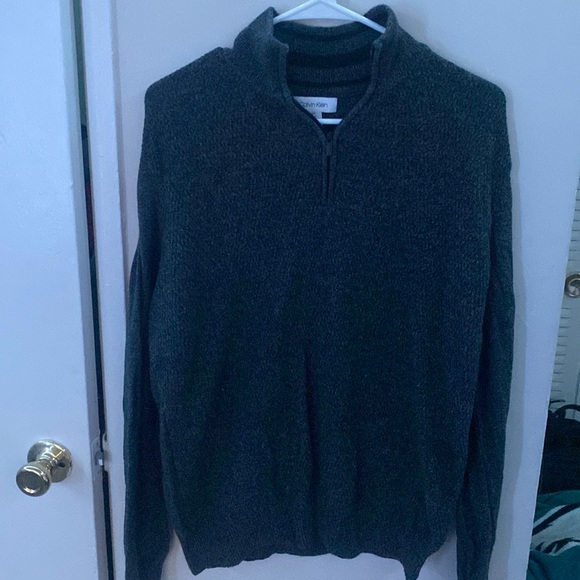 Mens Calvin Klein Turtle Neck Zipper Sweater Size M - Picture 4 of 7